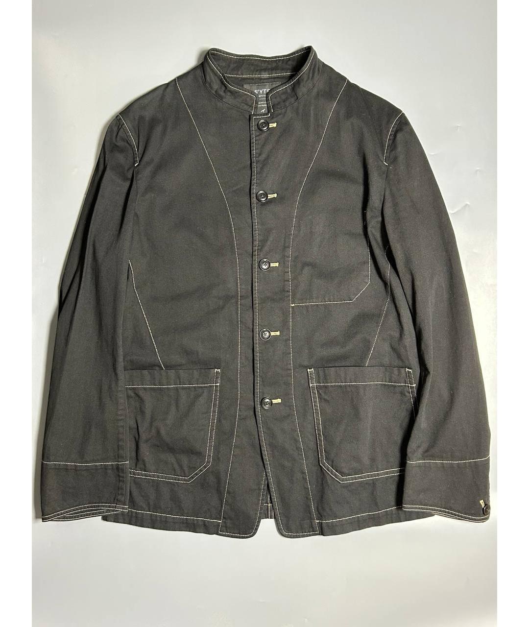 YOHJI YAMAMOTO Черный хлопковый пиджак, фото 3