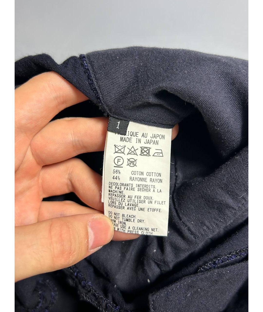 YOHJI YAMAMOTO Черные хлопковые капри, фото 5