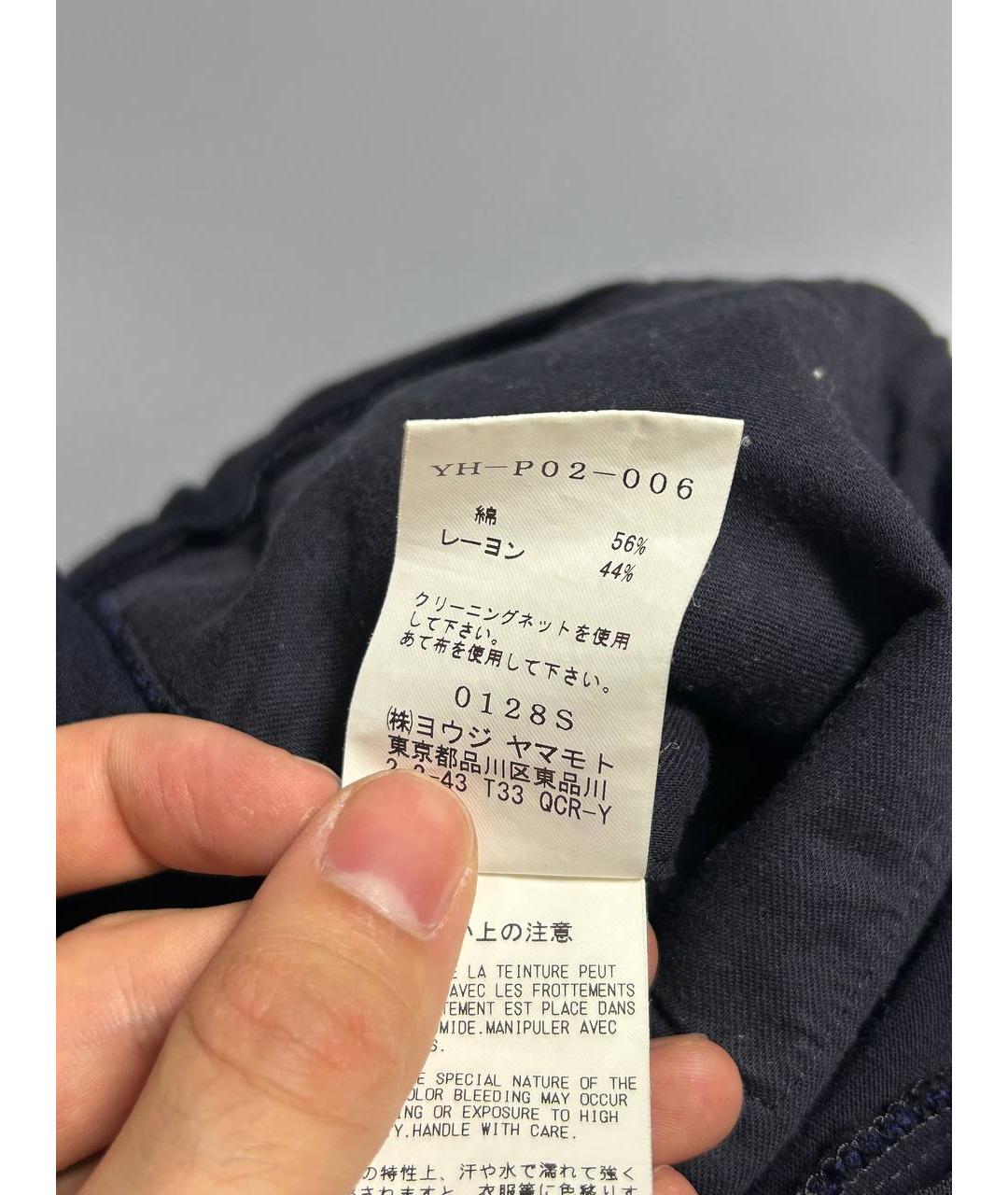 YOHJI YAMAMOTO Черные хлопковые капри, фото 9