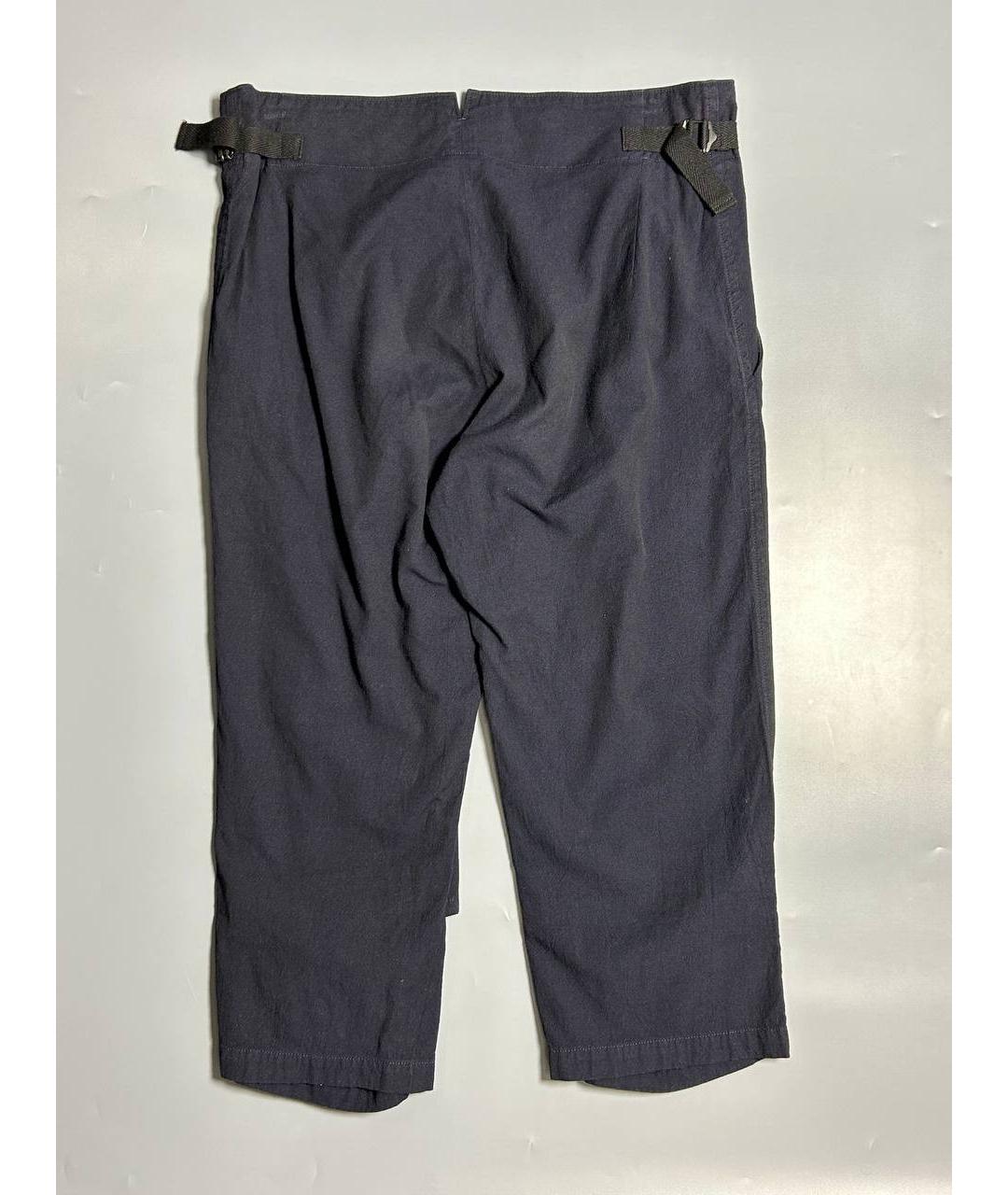 YOHJI YAMAMOTO Черные хлопковые капри, фото 2