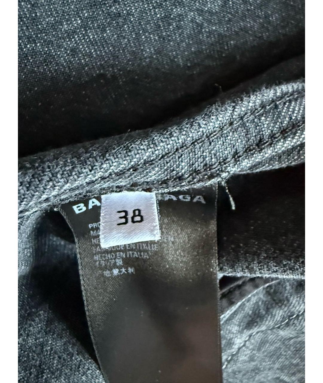 BALENCIAGA Серая хлопковая куртка, фото 5