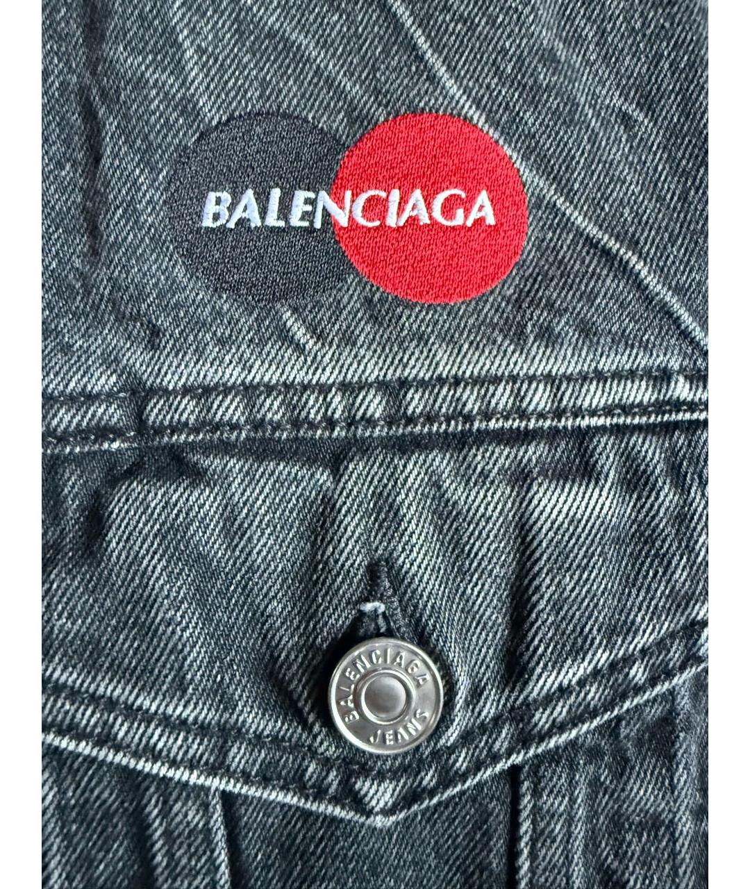 BALENCIAGA Серая хлопковая куртка, фото 6