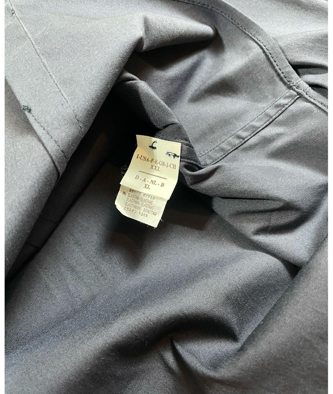 BRUNELLO CUCINELLI Темно-синяя хлопковая рубашка, фото 4