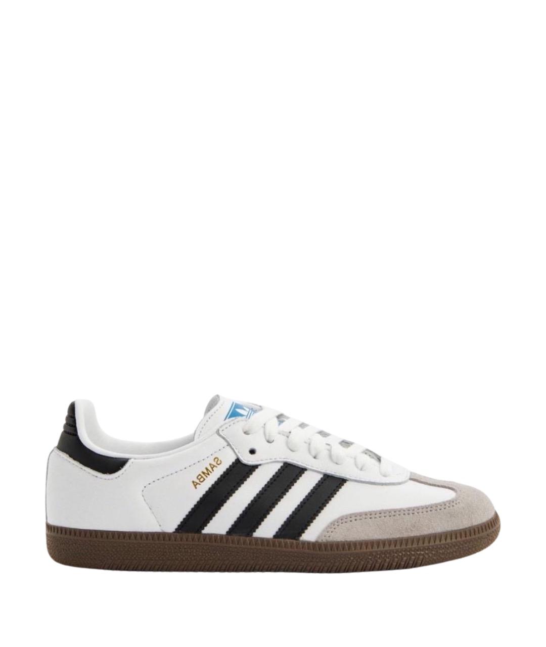 ADIDAS Белые кожаные кеды, фото 1