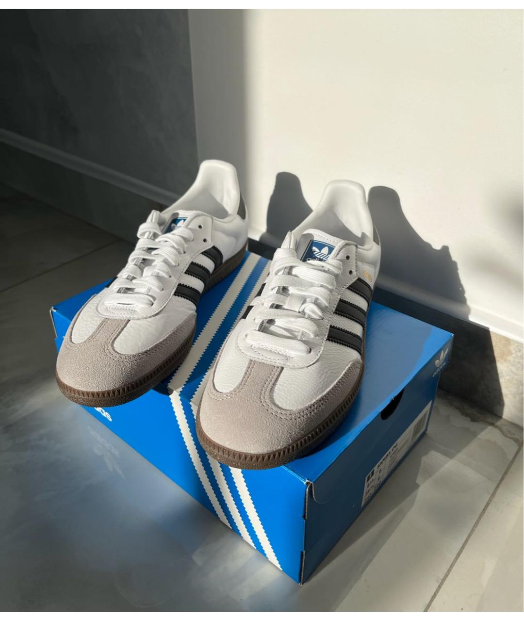 ADIDAS Белые кожаные кеды, фото 3