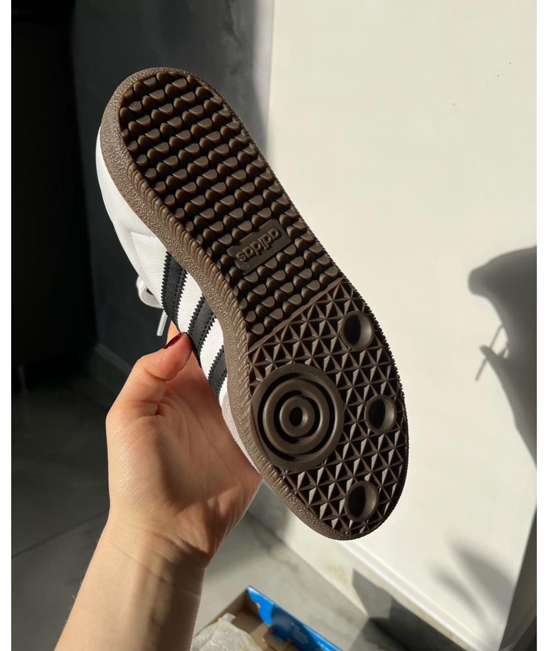 ADIDAS Белые кожаные кеды, фото 6