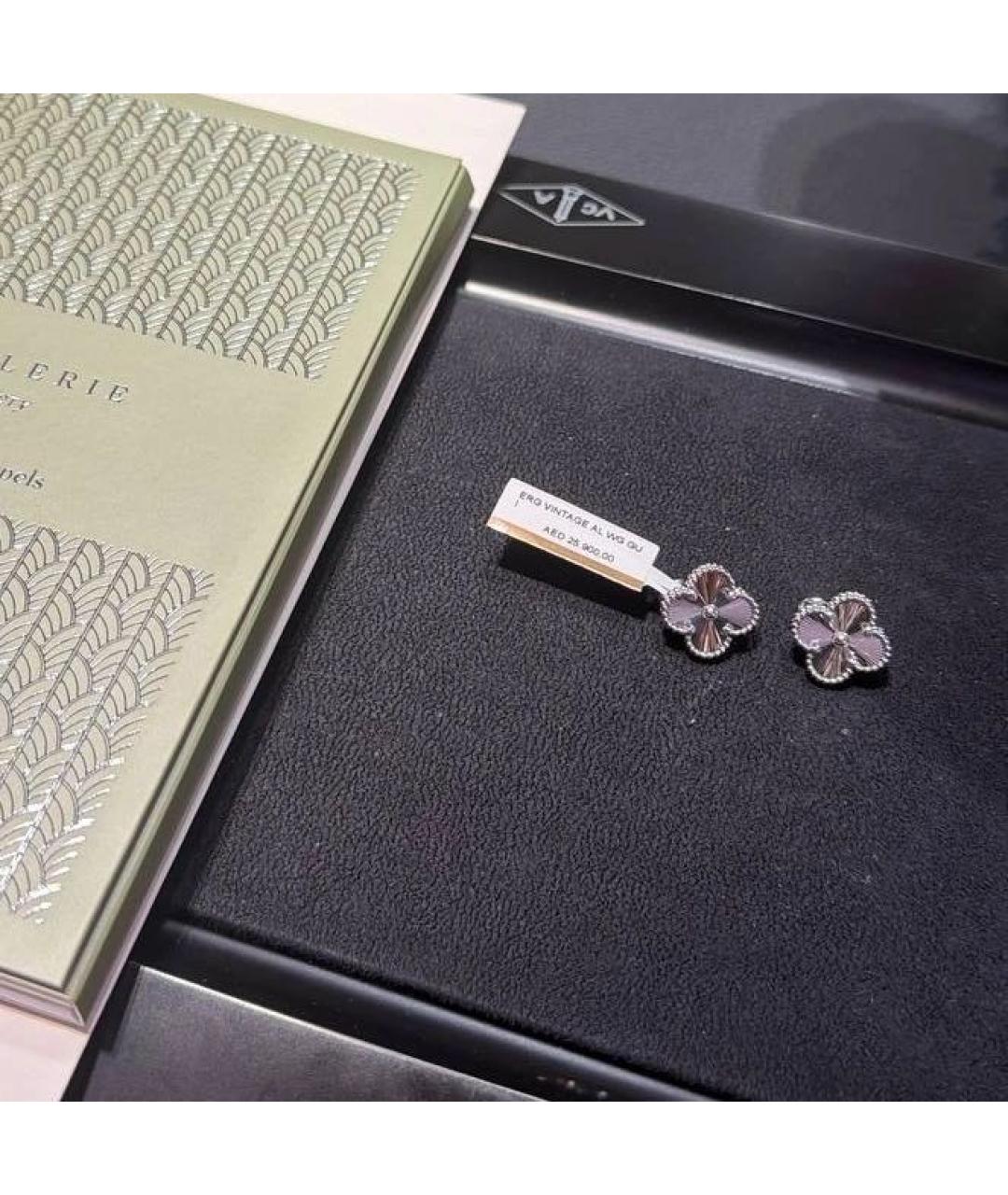 VAN CLEEF & ARPELS Серебряные серьги из белого золота, фото 2