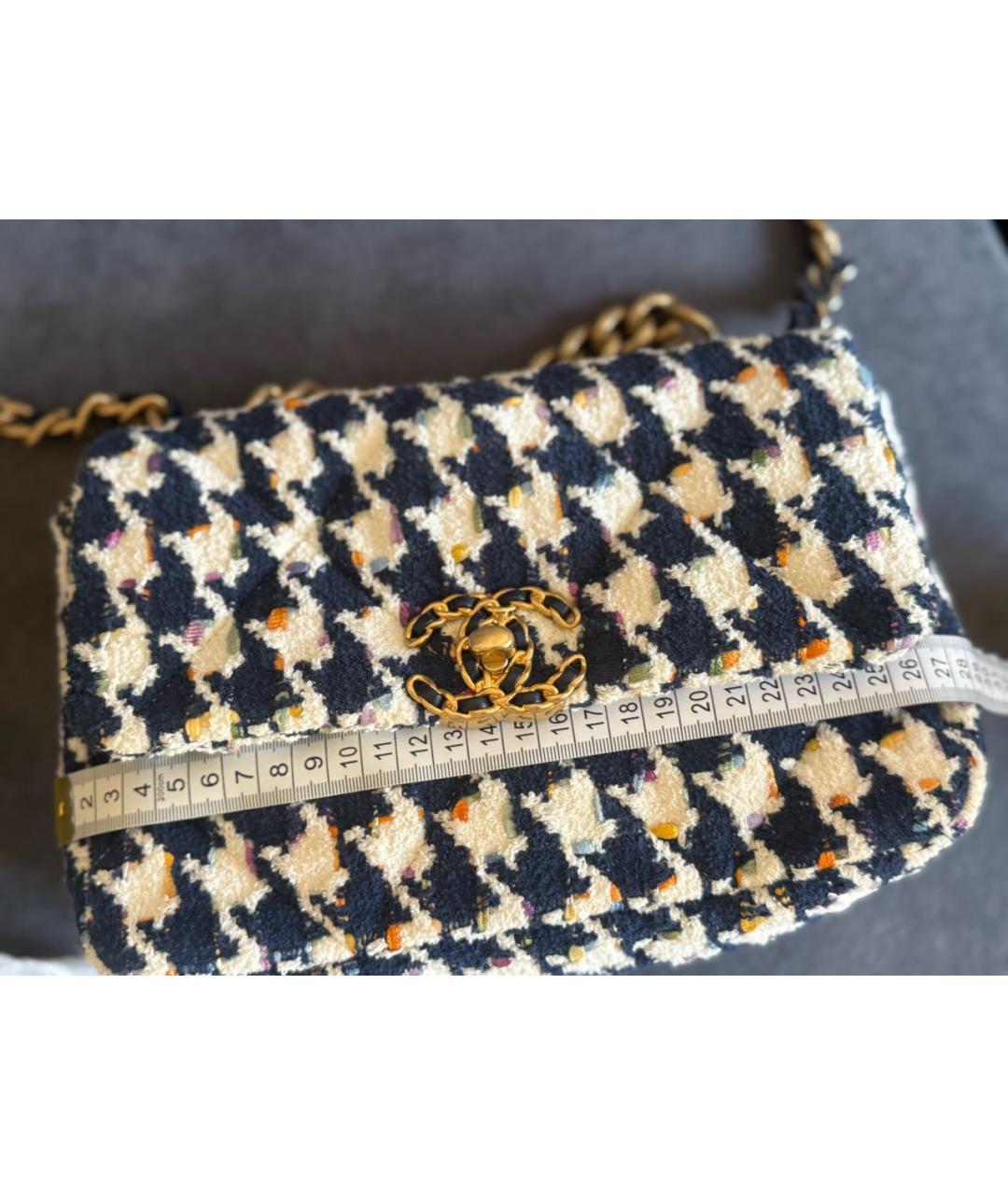 CHANEL Мульти твидовая сумка через плечо, фото 8