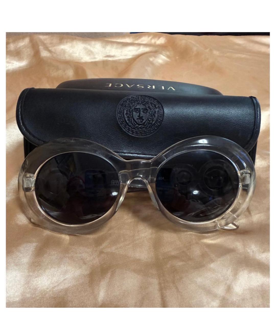 VERSACE Прозрачные солнцезащитные очки, фото 3