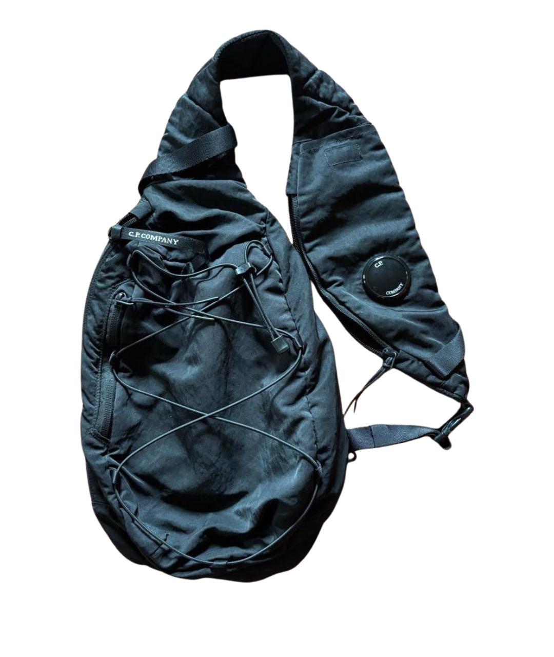 CP COMPANY Черный нейлоновый рюкзак, фото 1