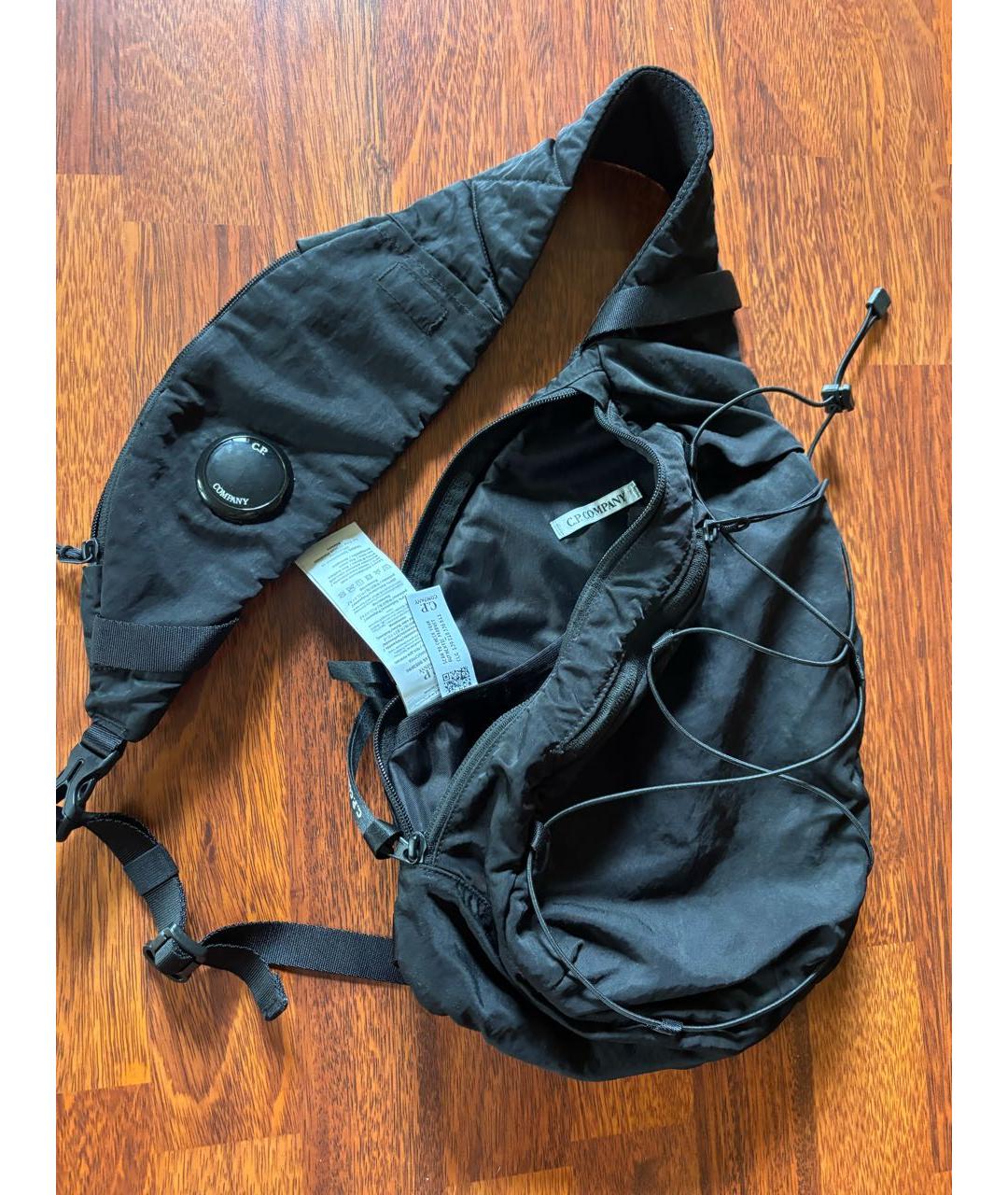 CP COMPANY Черный нейлоновый рюкзак, фото 2