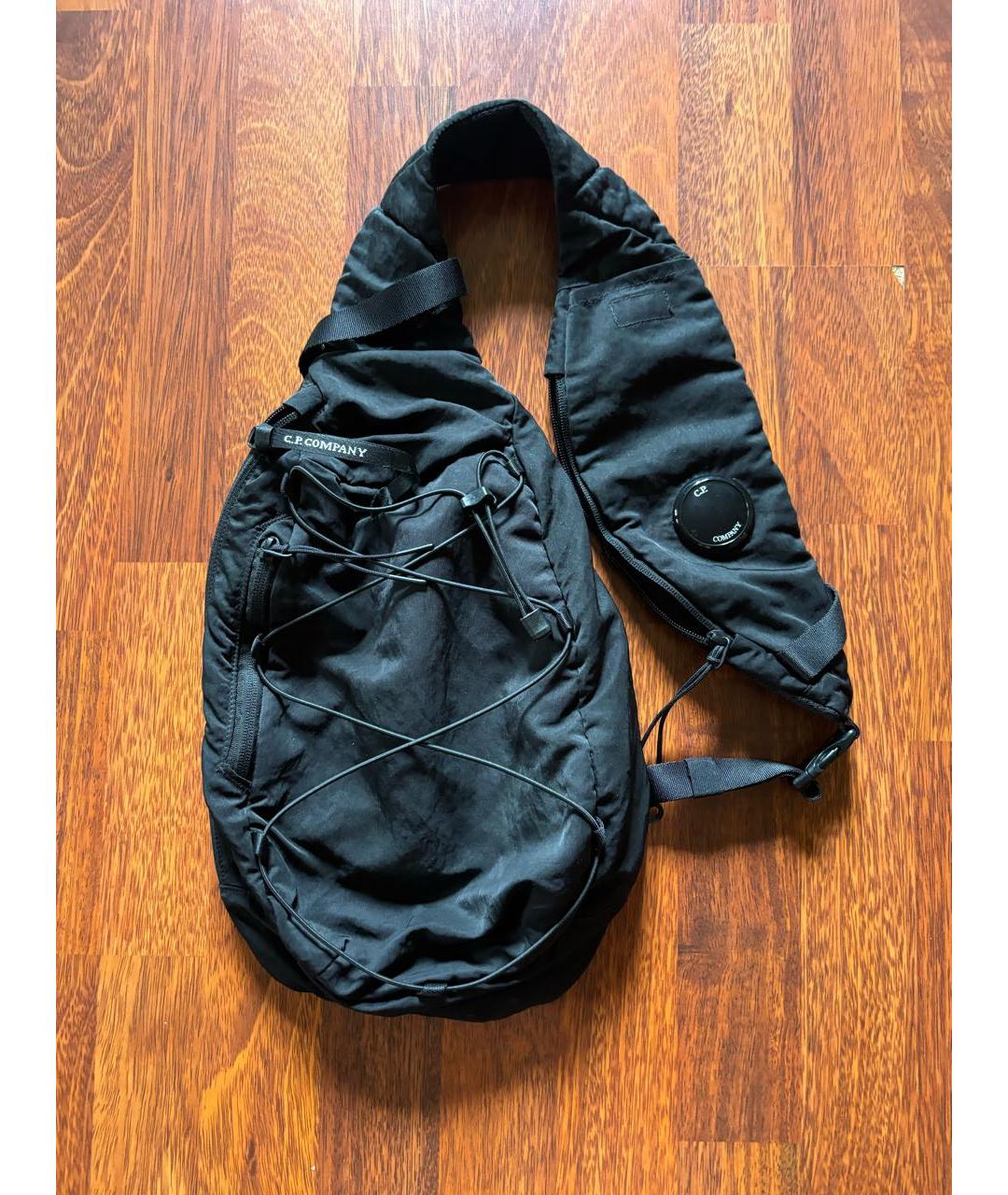CP COMPANY Черный нейлоновый рюкзак, фото 8