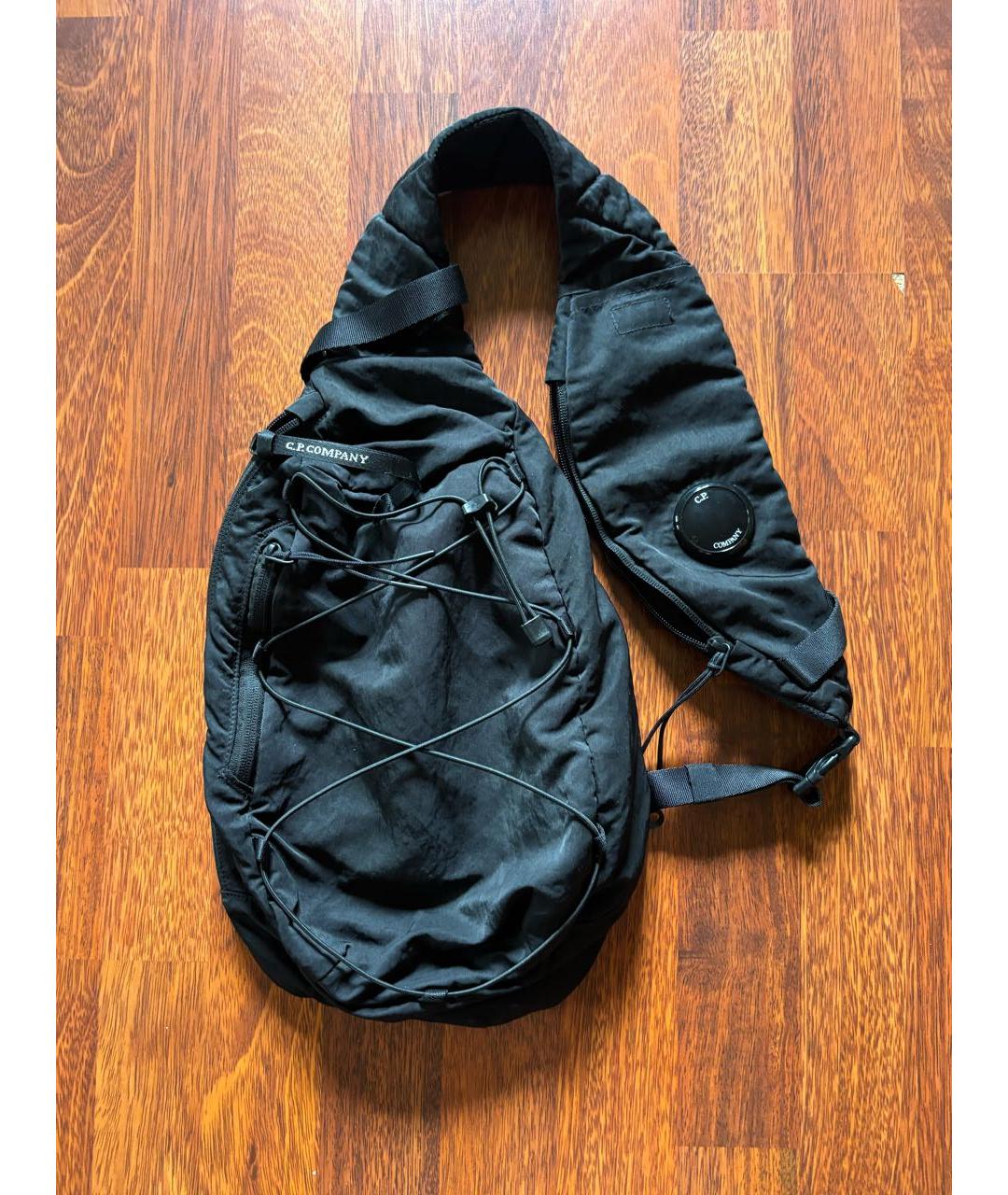 CP COMPANY Черный нейлоновый рюкзак, фото 5