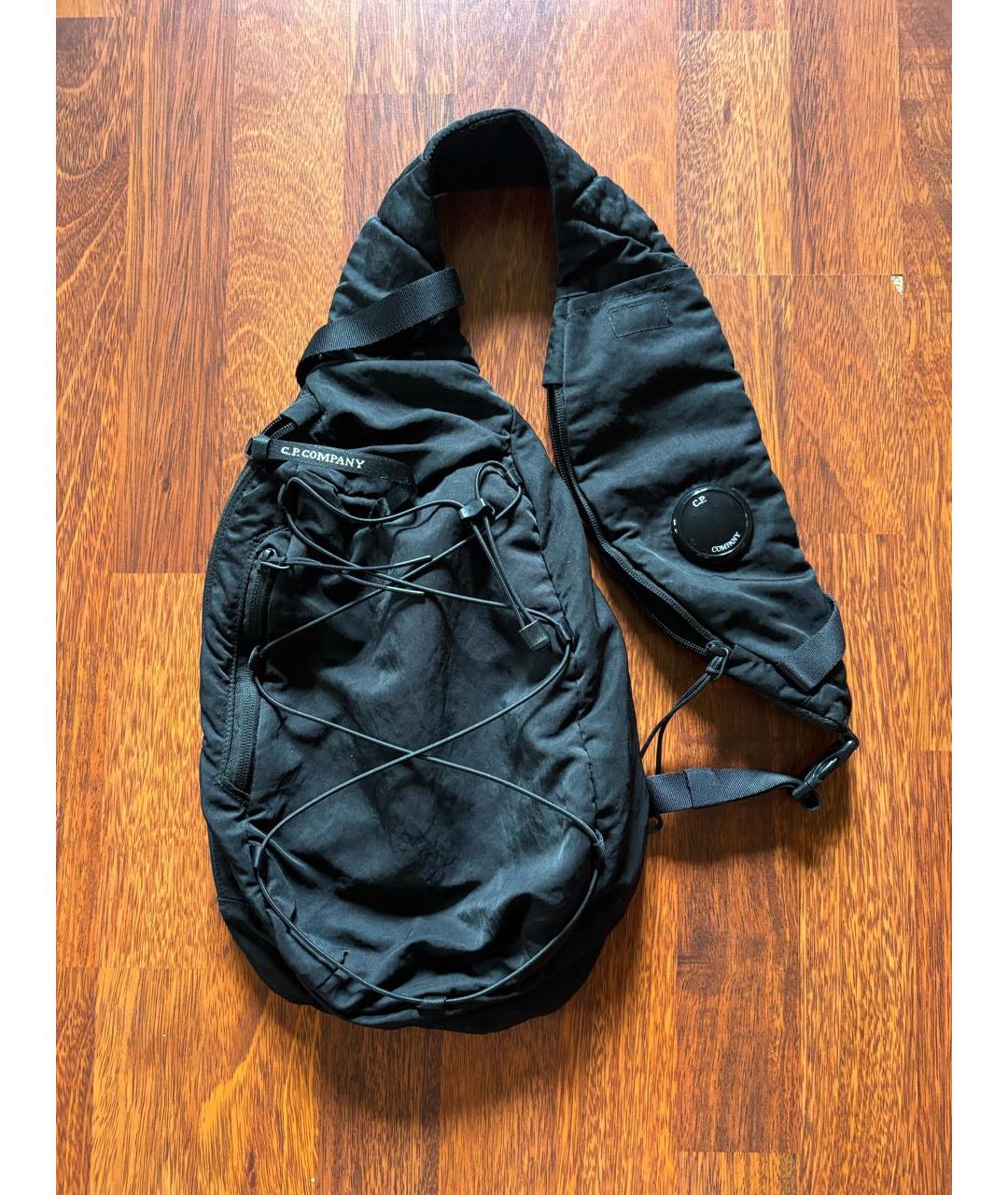 CP COMPANY Черный нейлоновый рюкзак, фото 9