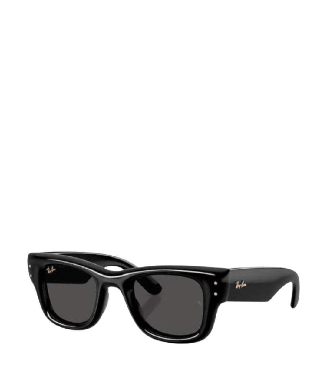 RAY BAN Черные пластиковые солнцезащитные очки, фото 1