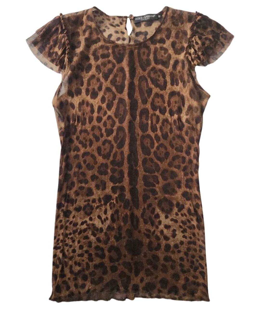 DOLCE&GABBANA Коричневая футболка, фото 1