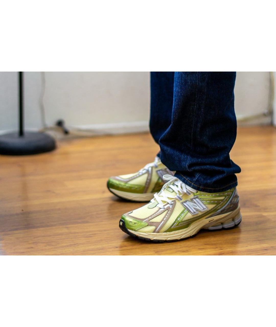NEW BALANCE Салатовые низкие кроссовки / кеды, фото 4