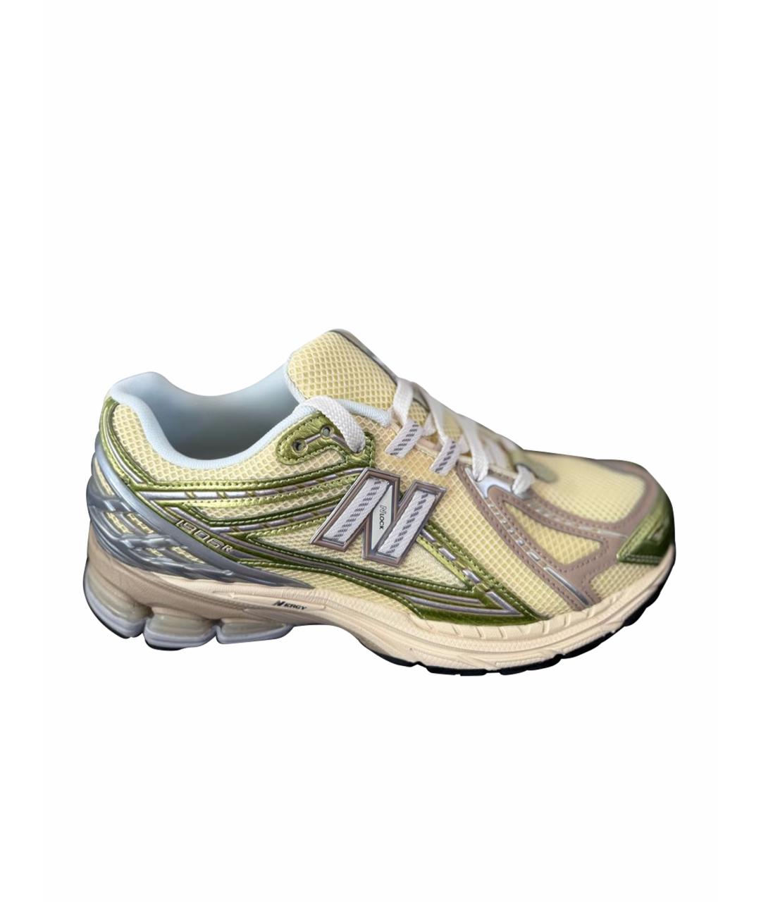 NEW BALANCE Салатовые низкие кроссовки / кеды, фото 1