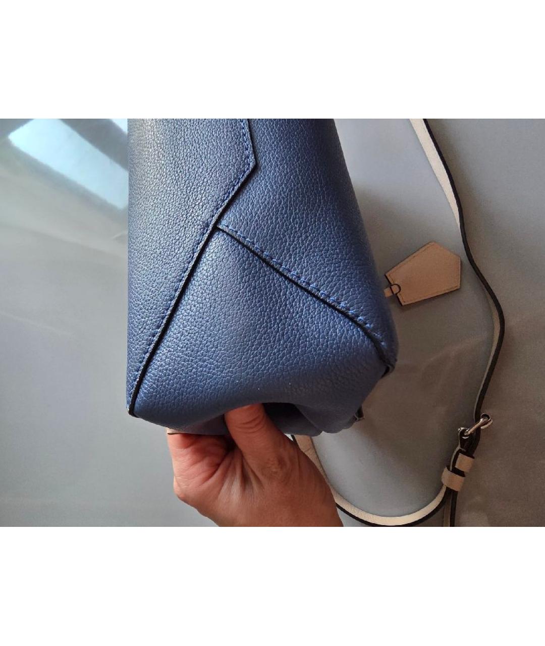 LOUIS VUITTON Бежевая кожаная сумка с короткими ручками, фото 7