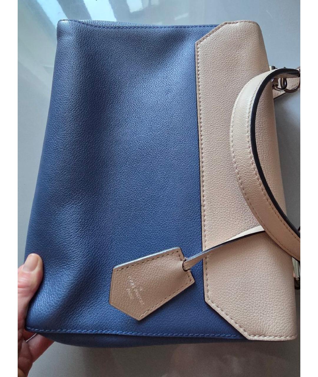 LOUIS VUITTON Бежевая кожаная сумка с короткими ручками, фото 2