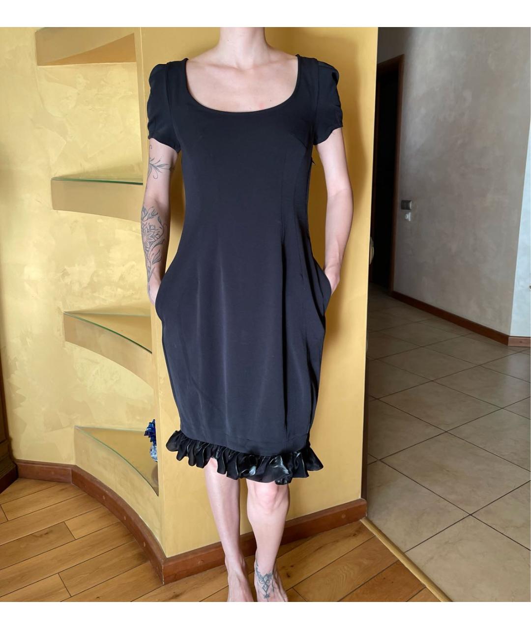 KRIZIA Черное повседневное платье, фото 7