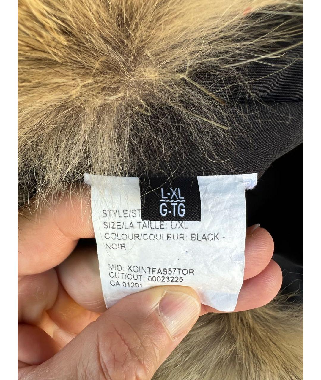 CANADA GOOSE Черная синтетическая шапка, фото 5