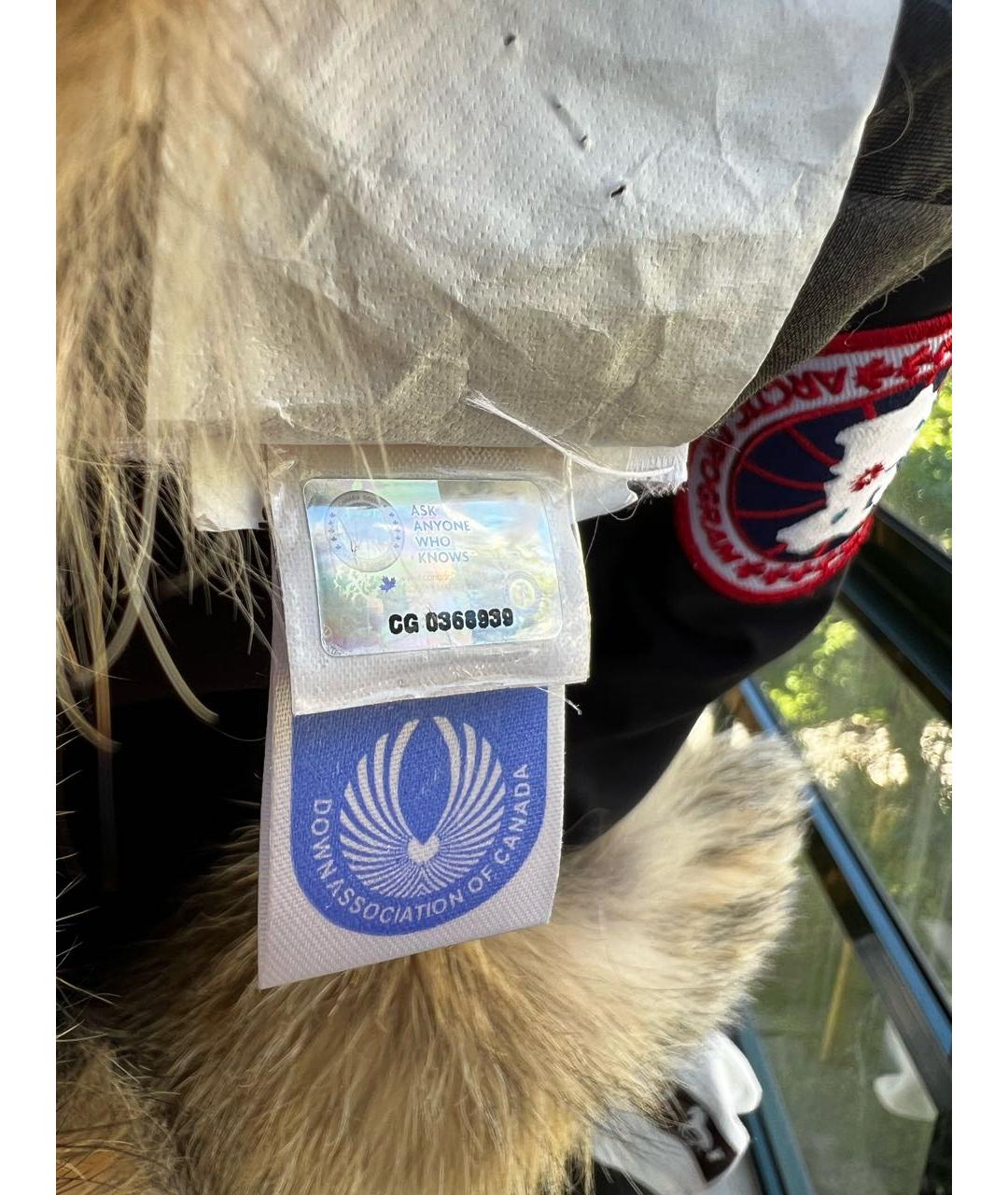 CANADA GOOSE Черная синтетическая шапка, фото 6