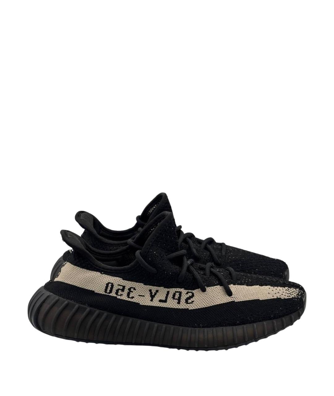 ADIDAS YEEZY Черные текстильные низкие кроссовки / кеды, фото 6