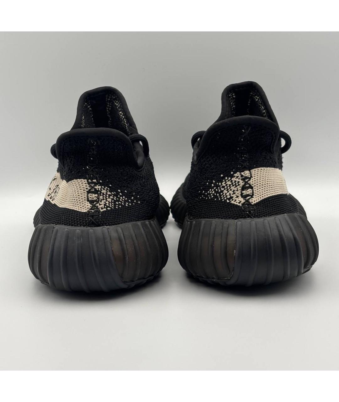 ADIDAS YEEZY Черные текстильные низкие кроссовки / кеды, фото 5