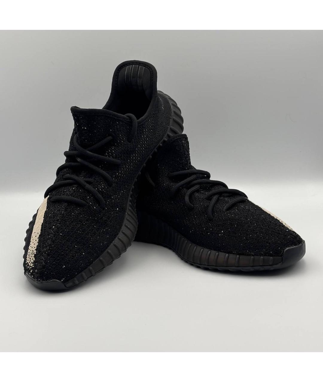 ADIDAS YEEZY Черные текстильные низкие кроссовки / кеды, фото 4