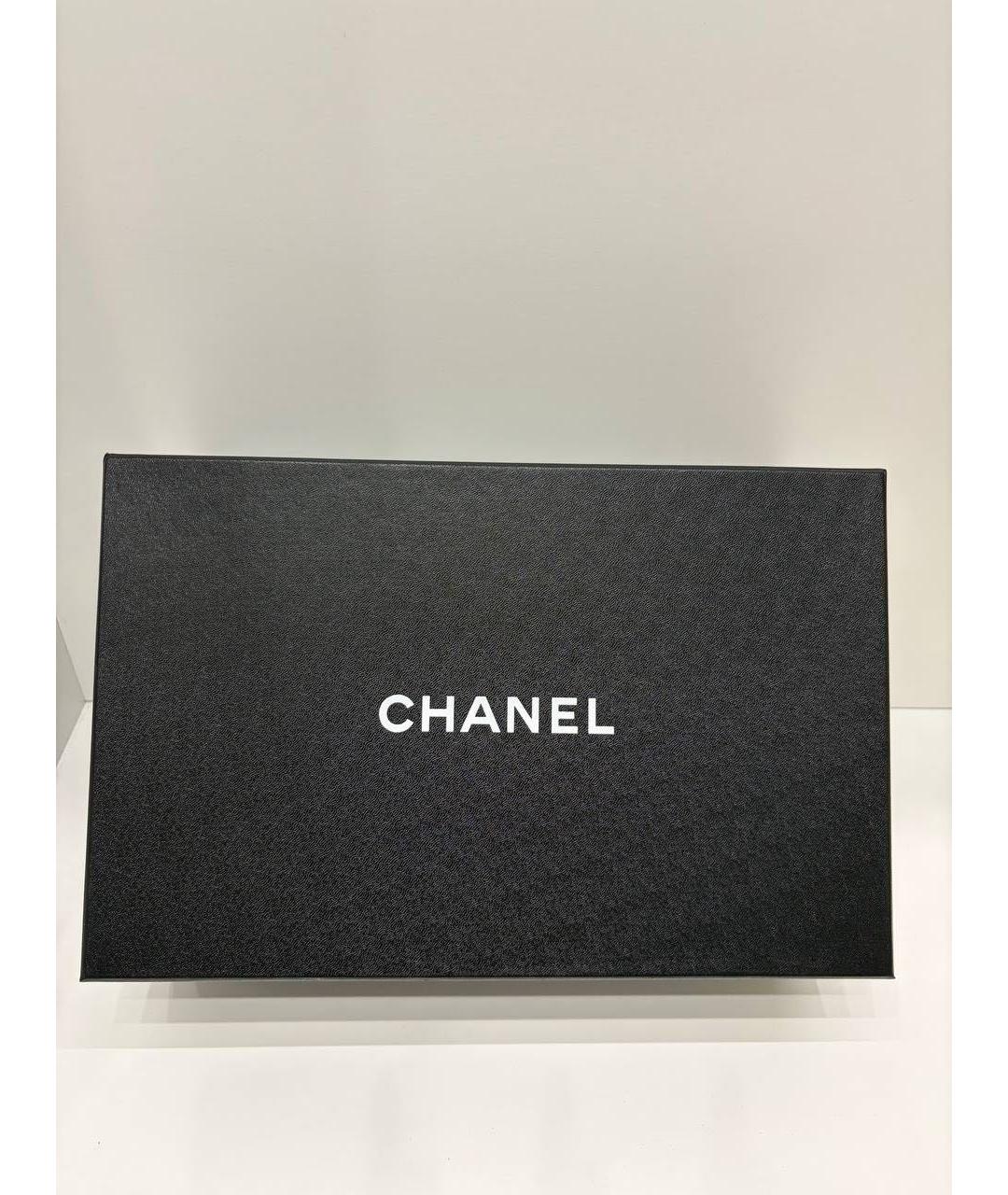 CHANEL Белые кожаные кроссовки, фото 5