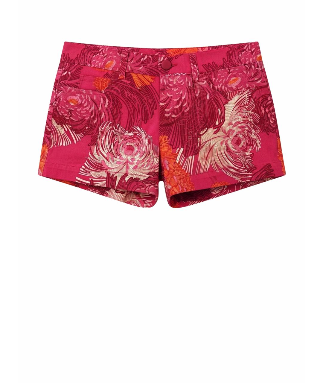 GUCCI Фуксия хлопко-эластановые шорты, фото 1