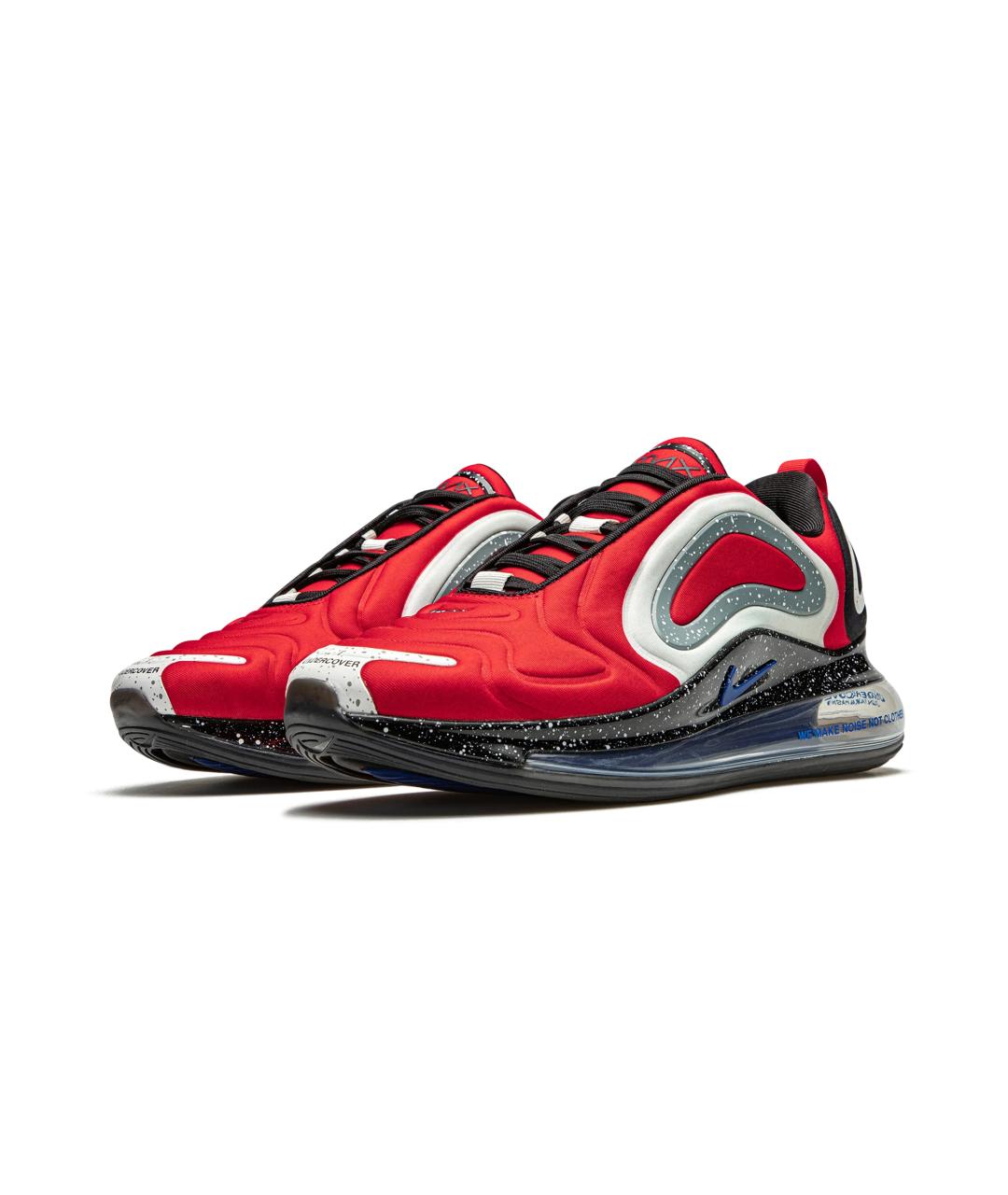 NIKE Красные синтетические низкие кроссовки / кеды, фото 2