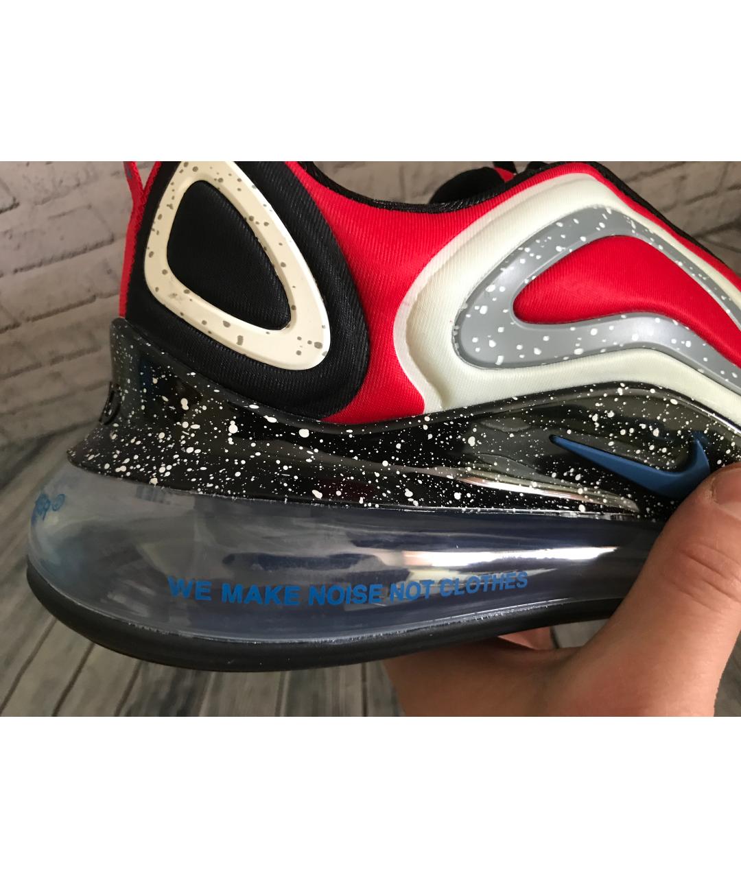 NIKE Красные синтетические низкие кроссовки / кеды, фото 6