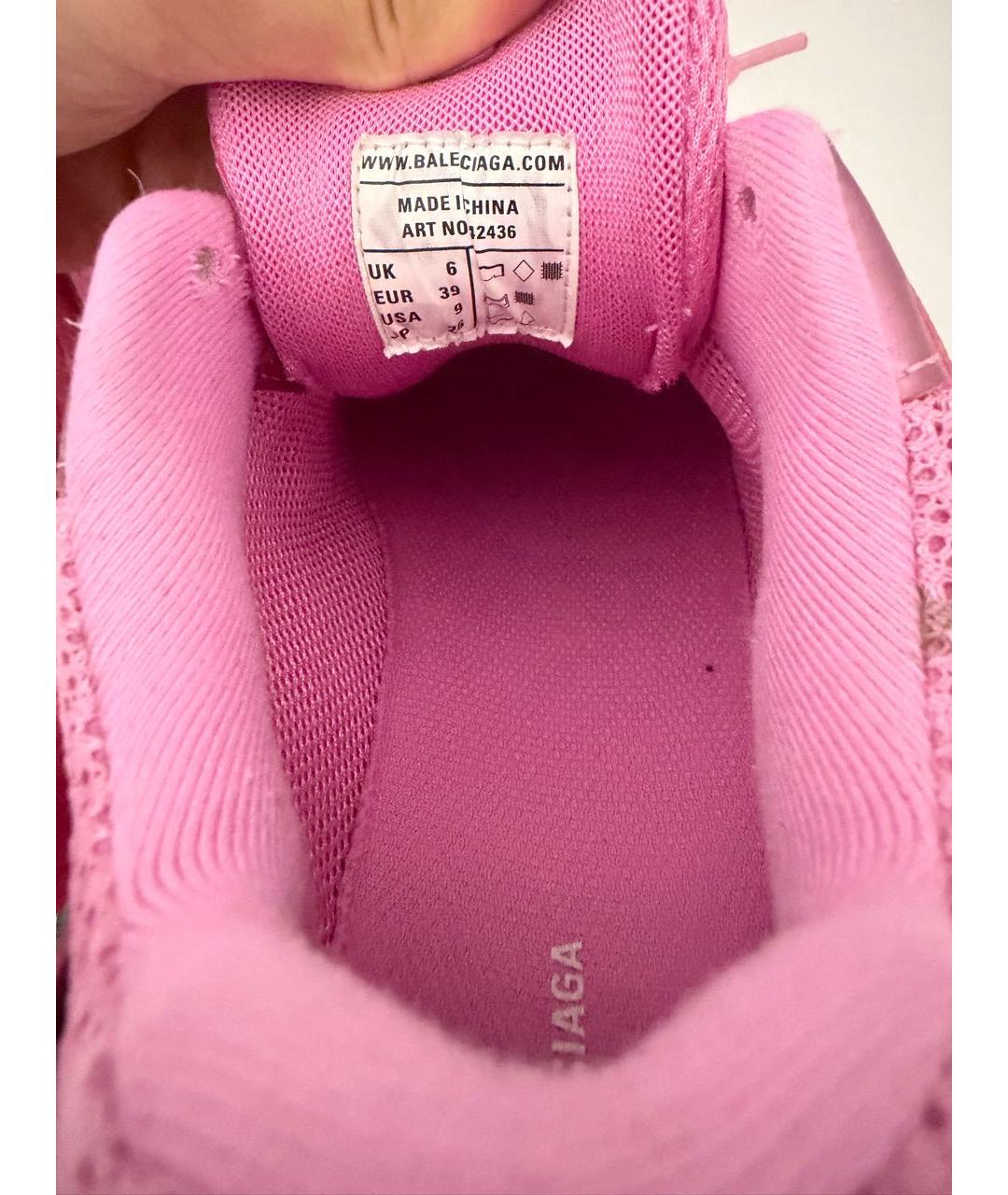 BALENCIAGA Розовые кроссовки, фото 4