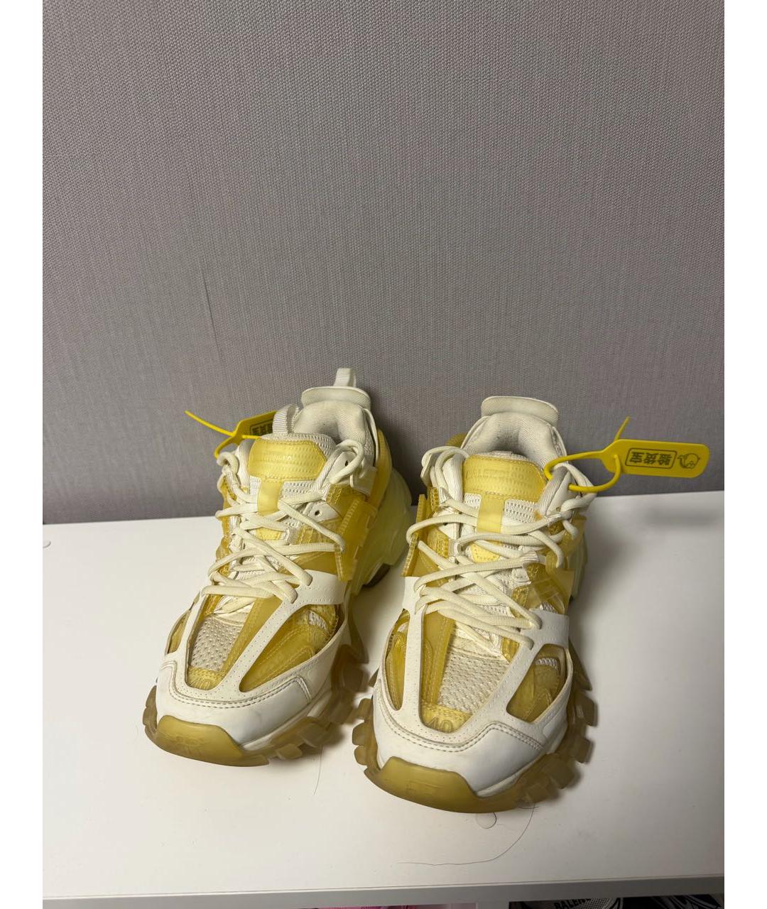 BALENCIAGA Белые низкие кроссовки / кеды, фото 2