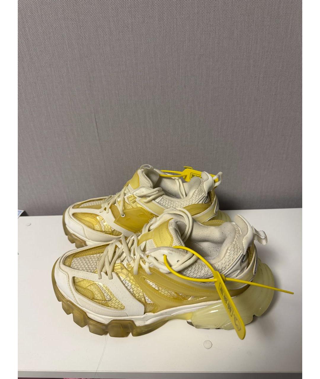BALENCIAGA Белые низкие кроссовки / кеды, фото 5