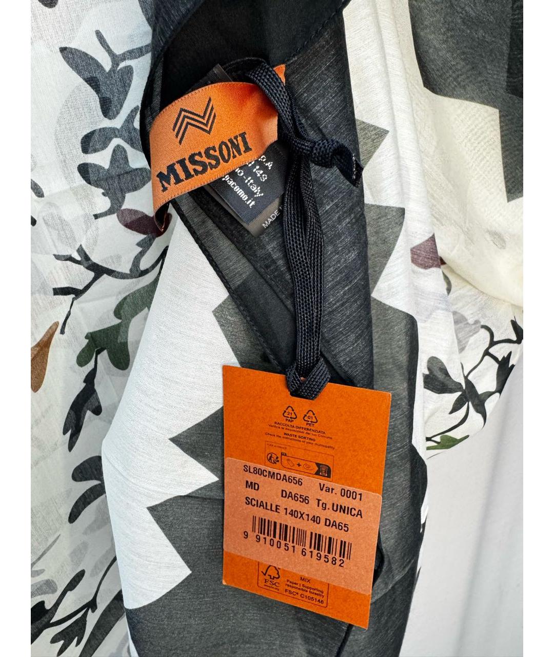 MISSONI Мульти шелковый платок, фото 6