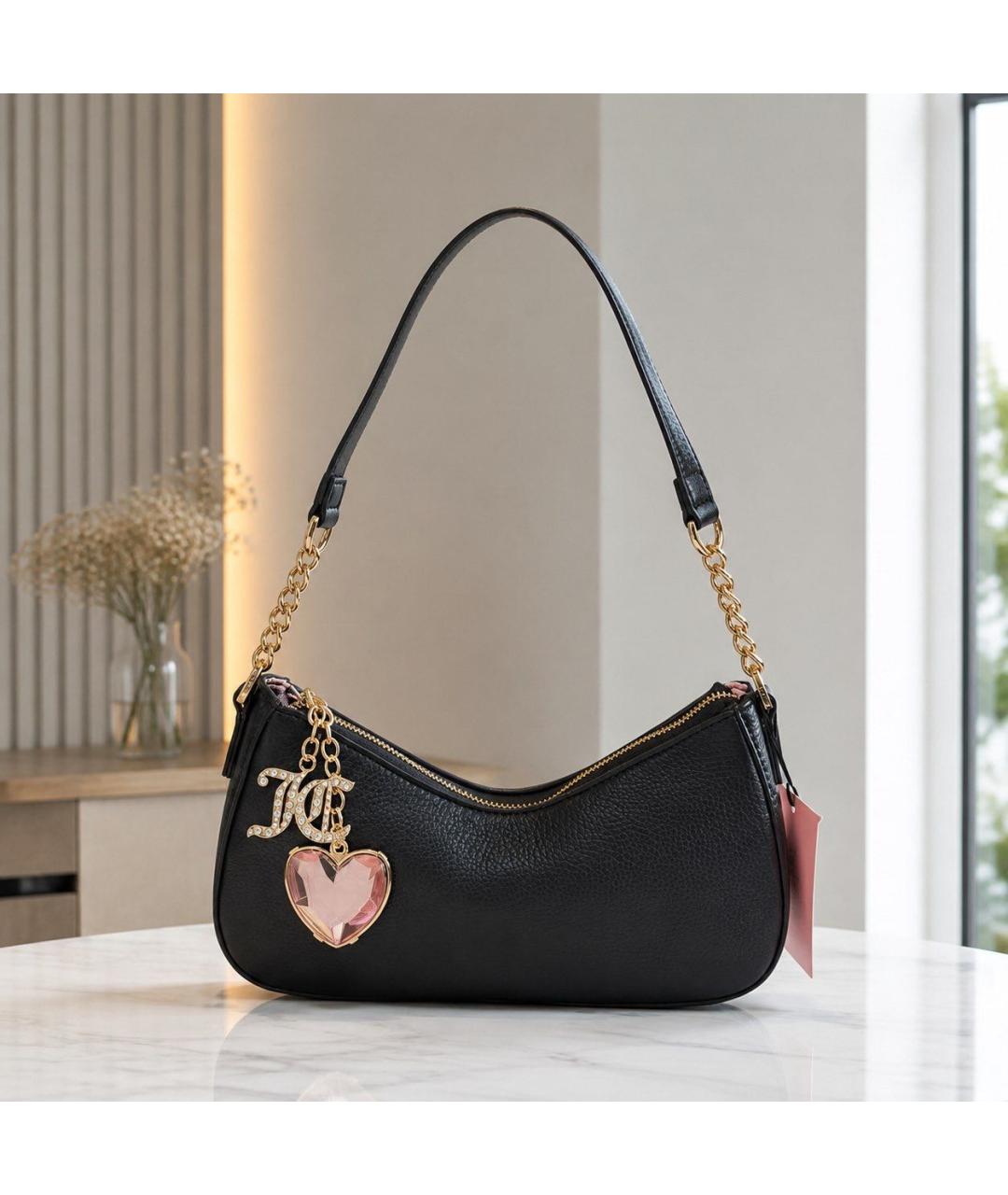 JUICY COUTURE Коричневая сумка через плечо из искусственной кожи, фото 8