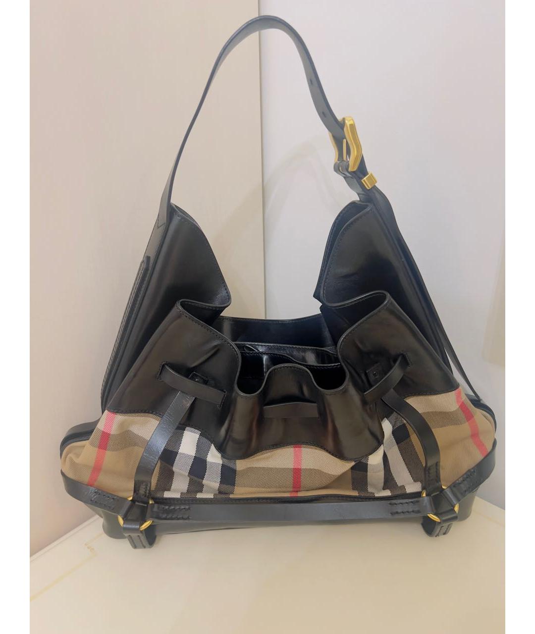 BURBERRY Мульти кожаная сумка тоут, фото 3