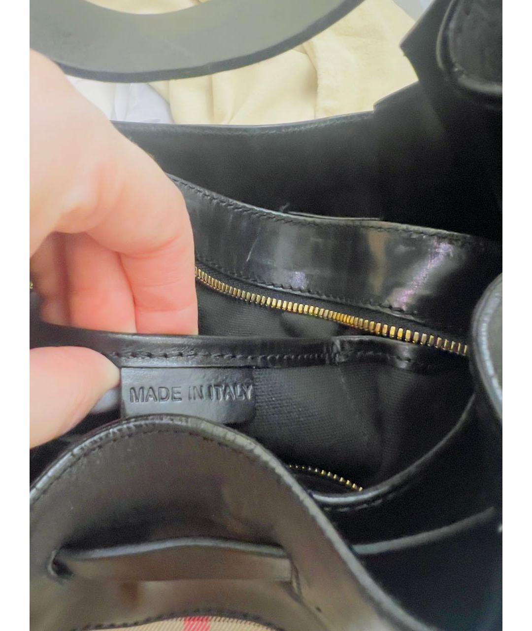 BURBERRY Мульти кожаная сумка тоут, фото 7