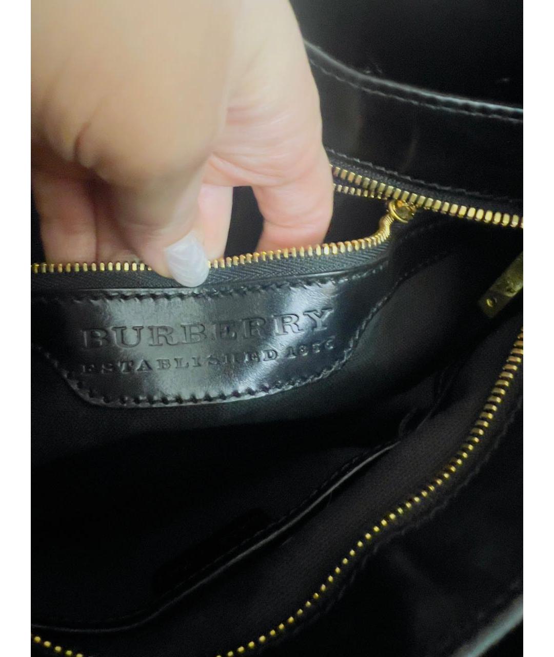 BURBERRY Мульти кожаная сумка тоут, фото 5