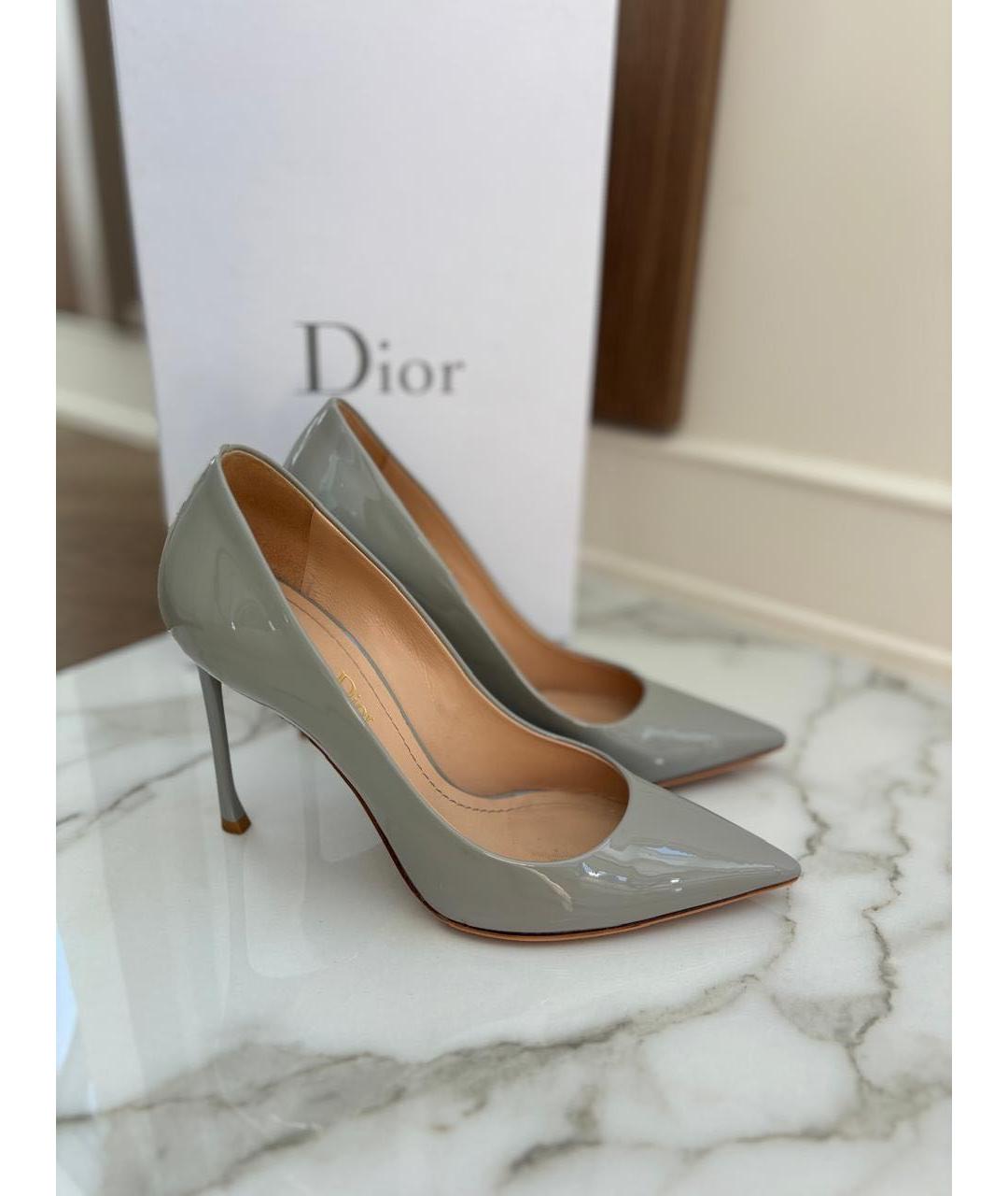 CHRISTIAN DIOR Серые туфли, фото 2
