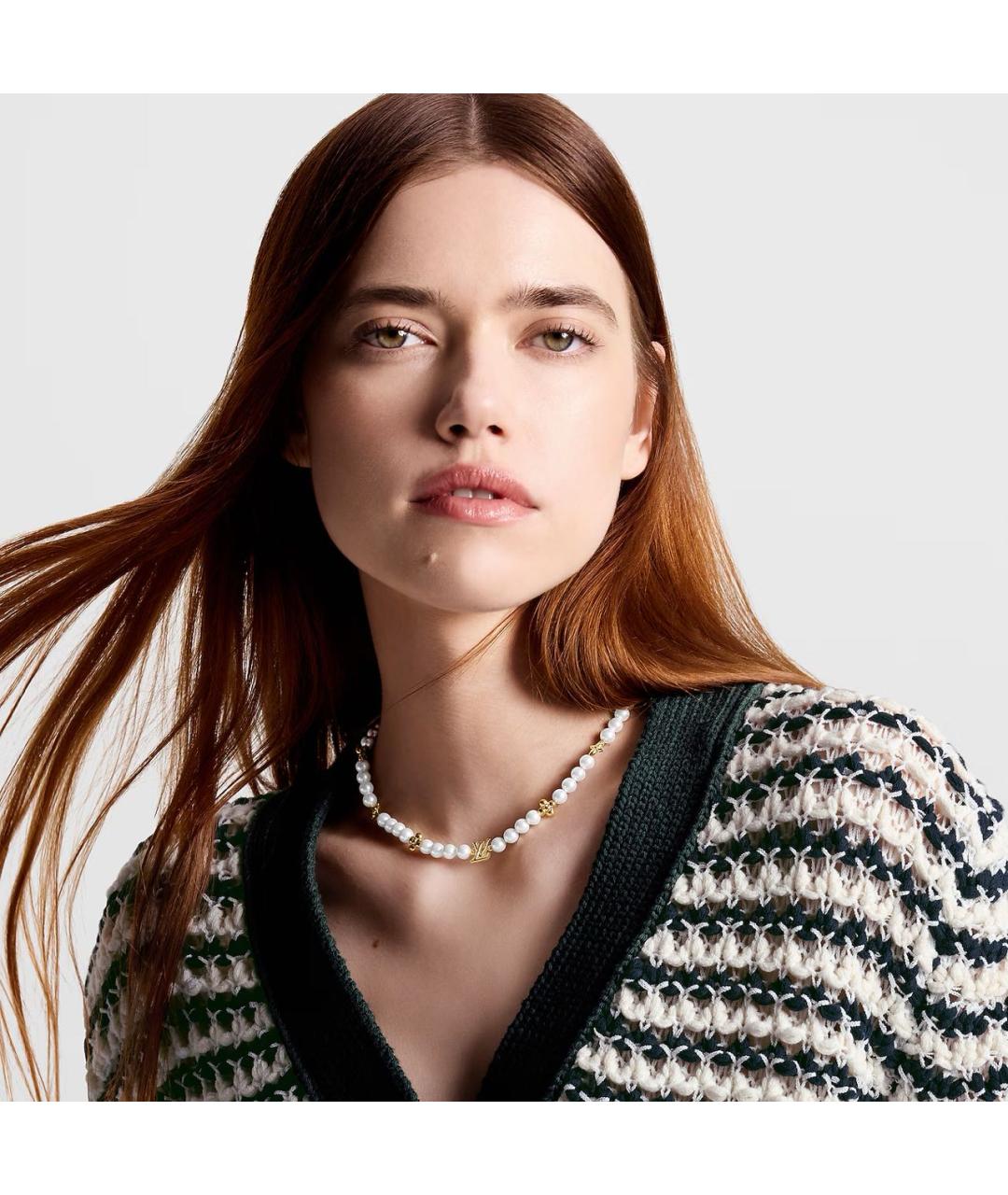 LOUIS VUITTON Золотое металлическое колье, фото 4