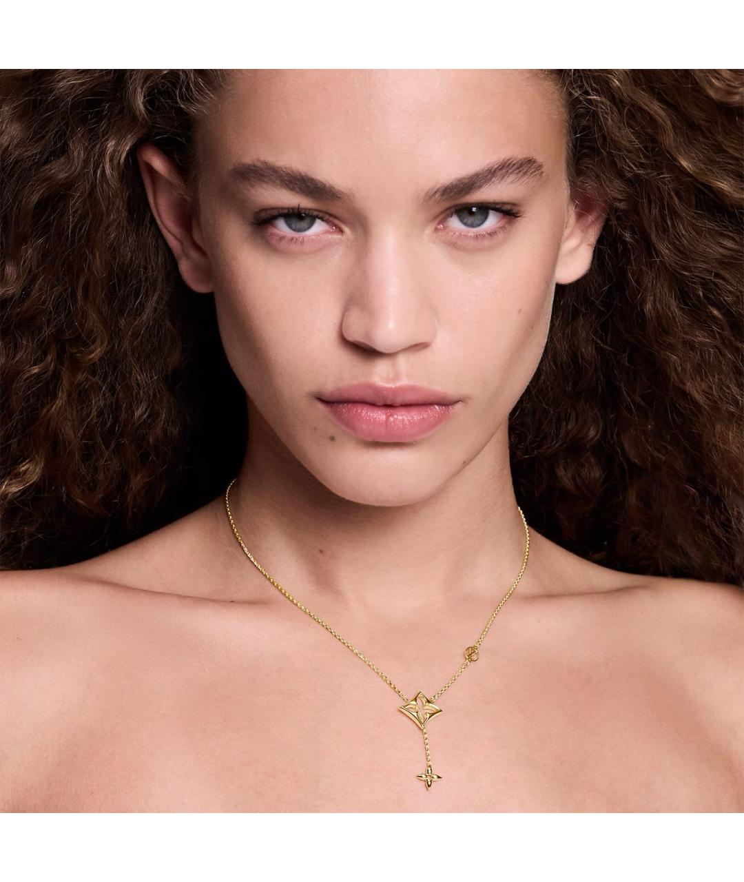 LOUIS VUITTON Золотое металлическое колье, фото 3