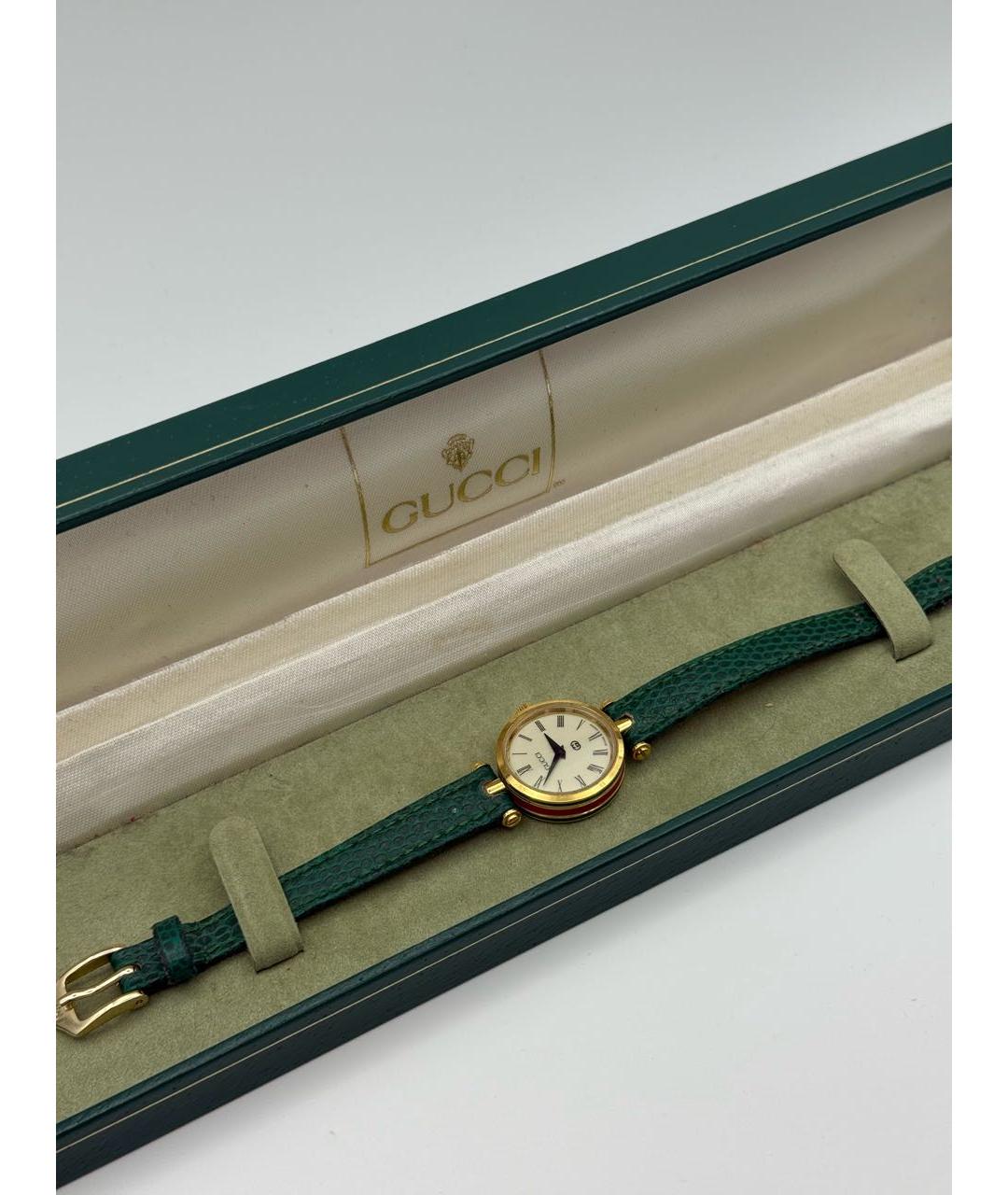 GUCCI Зеленые стальные часы, фото 5
