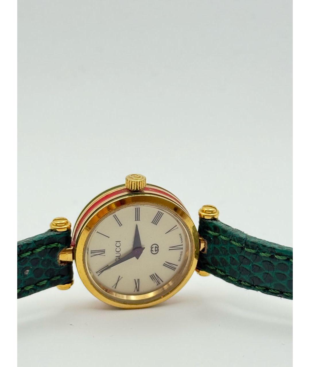 GUCCI Зеленые стальные часы, фото 2