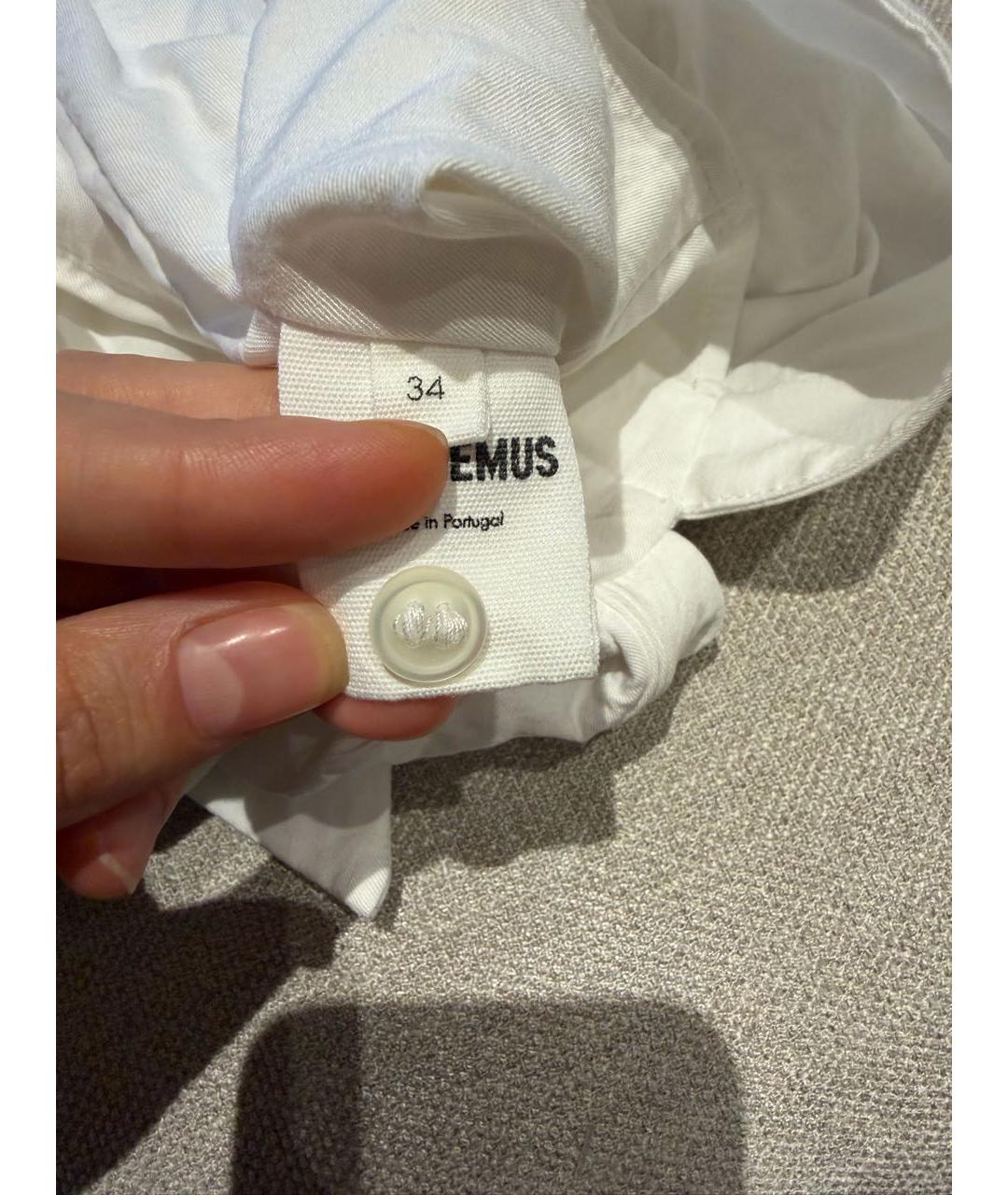 JACQUEMUS Белая вискозная рубашка, фото 4