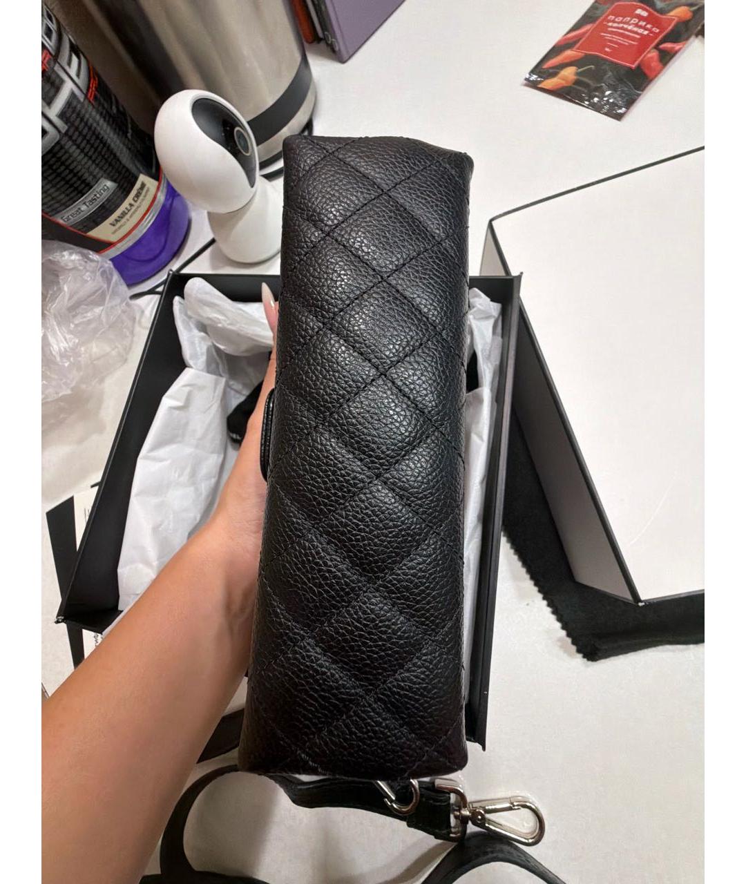 CHANEL Черная кожаная поясная сумка, фото 6