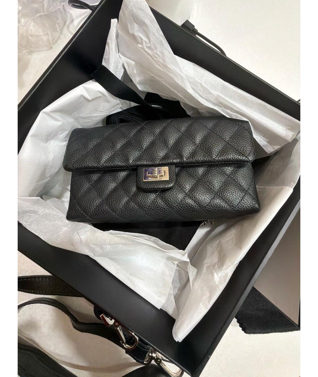 CHANEL Черная кожаная поясная сумка, фото 9